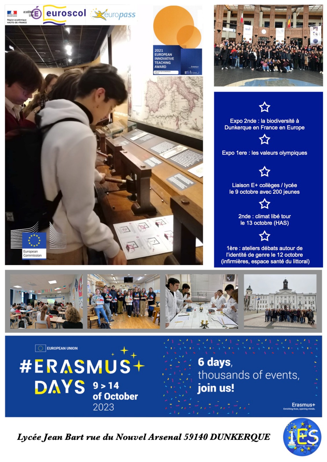 Programme Erasmus Days